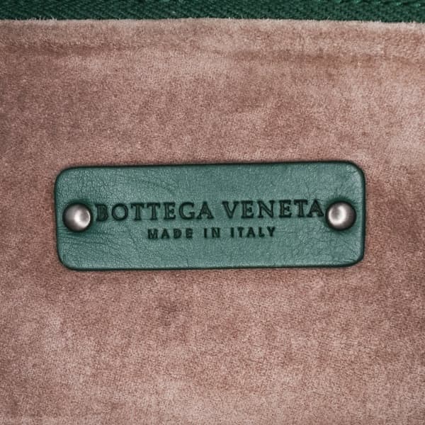 Pre-owned Bottega Veneta Large Nappa Intrecciato Leggero Satchel Green