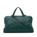 Pikkukuva 1 / 10: Pre-owned Bottega Veneta Large Nappa Intrecciato Leggero Satchel Green
