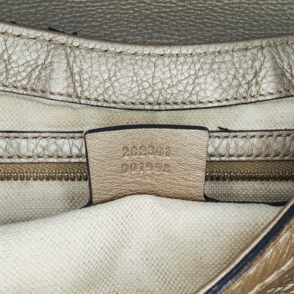 Pre-owned Gucci Leather Bella Satchel Gold