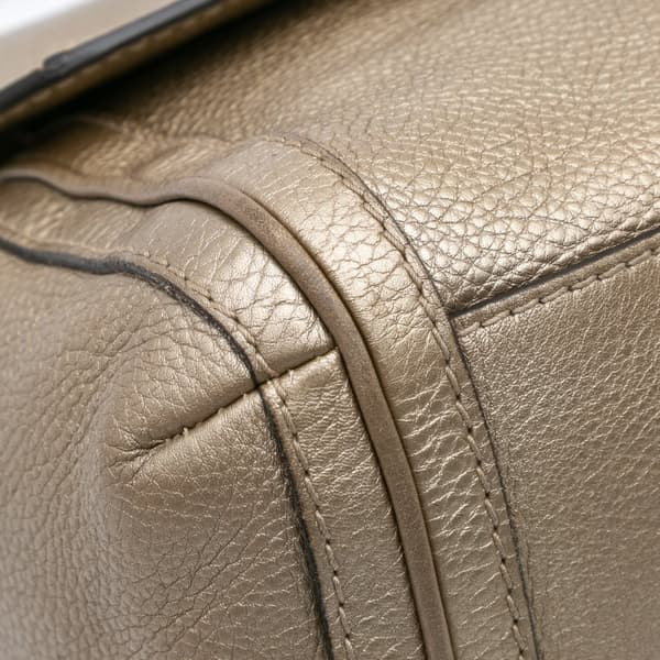 Pre-owned Gucci Leather Bella Satchel Gold