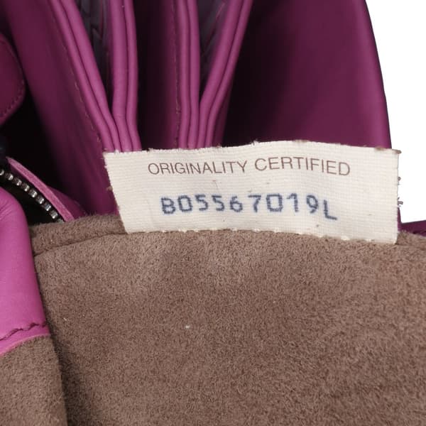 Pre-owned Bottega Veneta Medium Nappa Intrecciato Roma Satchel Purple