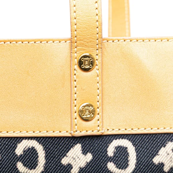 Pre-owned Celine C Macadam Denim Handbag Blue