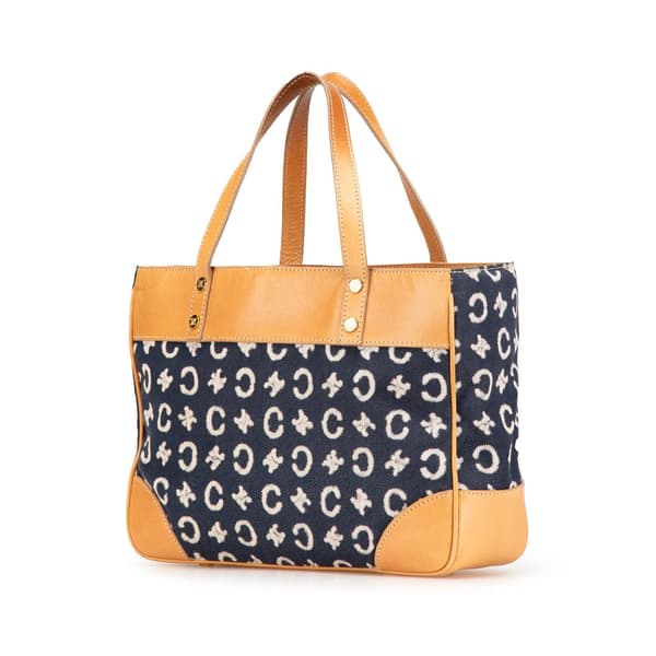 Pre-owned Celine C Macadam Denim Handbag Blue