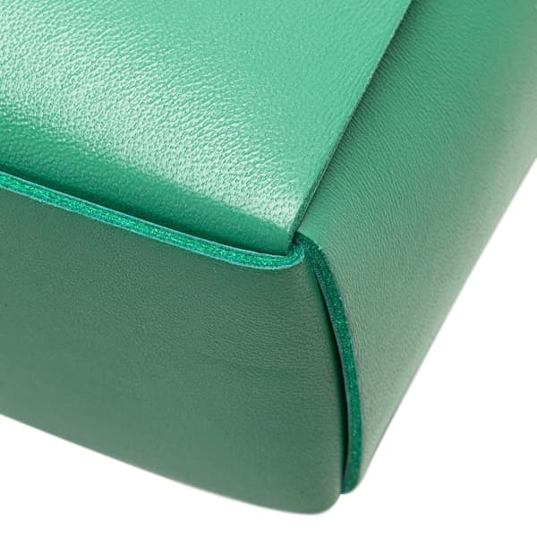 Pre-owned Bottega Veneta Candy Lambskin Intreccio Arco Tote Green