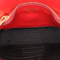 Miniatyrbillede 4 af 10: Pre-owned Prada Saffiano Lux Embleme Satchel Red