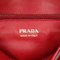 Miniatyrbillede 5 af 10: Pre-owned Prada Saffiano Lux Embleme Satchel Red