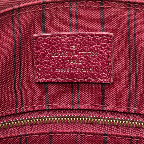 Pre-owned Louis Vuitton Monogram Empreinte Speedy Bandouliere 25 Red