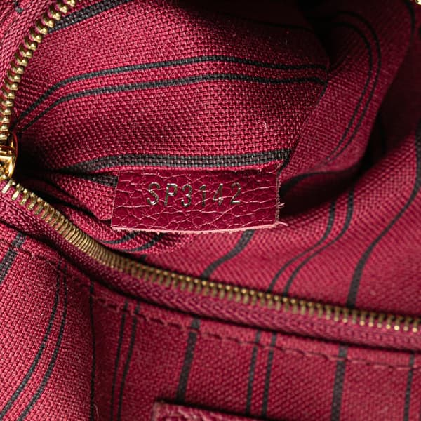Pre-owned Louis Vuitton Monogram Empreinte Speedy Bandouliere 25 Red