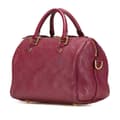 Miniatyrbild 2 av 10: Pre-owned Louis Vuitton Monogram Empreinte Speedy Bandouliere 25 Red