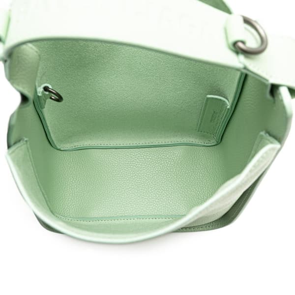 Pre-owned Balenciaga Pebbled Calfskin Tool 2.0 North South XS Tote Green
