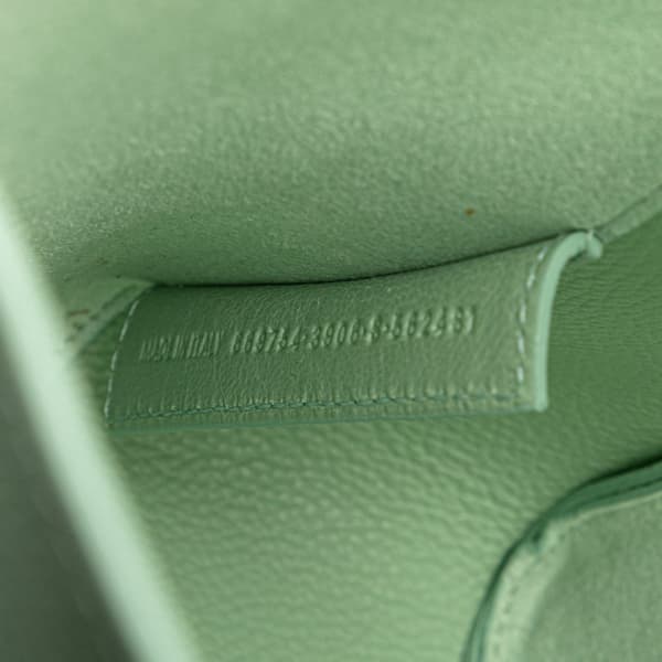 Pre-owned Balenciaga Pebbled Calfskin Tool 2.0 North South XS Tote Green