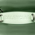 Miniatyrbilde 9 av 10: Pre-owned Balenciaga Pebbled Calfskin Tool 2.0 North South XS Tote Green