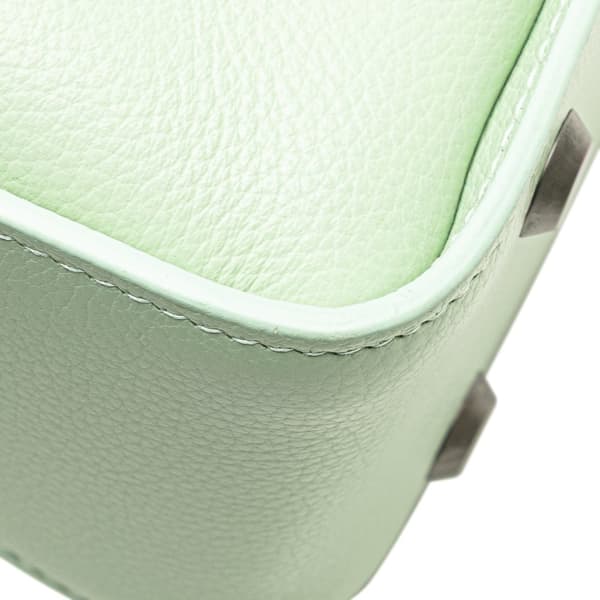 Pre-owned Balenciaga Pebbled Calfskin Tool 2.0 North South XS Tote Green