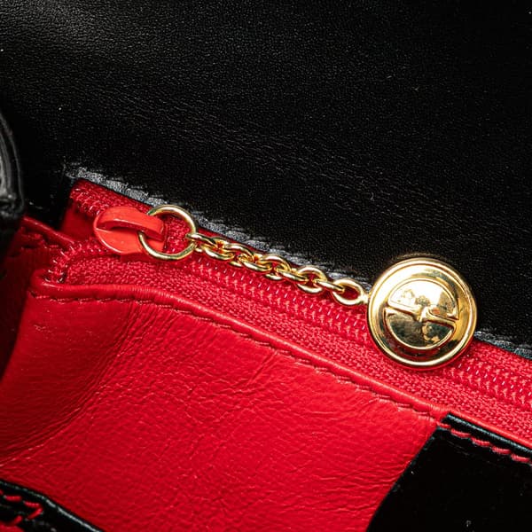 Pre-owned Gucci Calfskin Bamboo Night Black