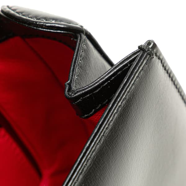 Pre-owned Gucci Calfskin Bamboo Night Black