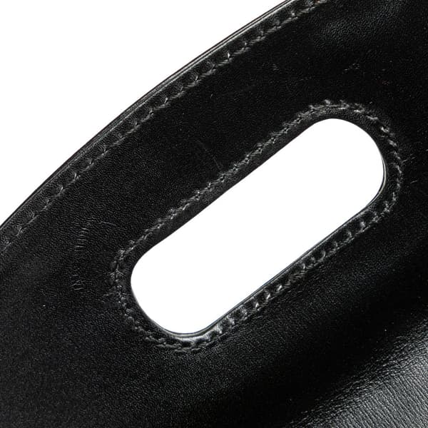 Pre-owned Gucci Calfskin Bamboo Night Black