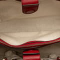 Miniatyrbillede 4 af 10: Pre-owned Gucci Medium Calfskin Bamboo Shopper Satchel Red
