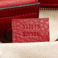 Miniatyrbillede 7 af 10: Pre-owned Gucci Medium Calfskin Bamboo Shopper Satchel Red