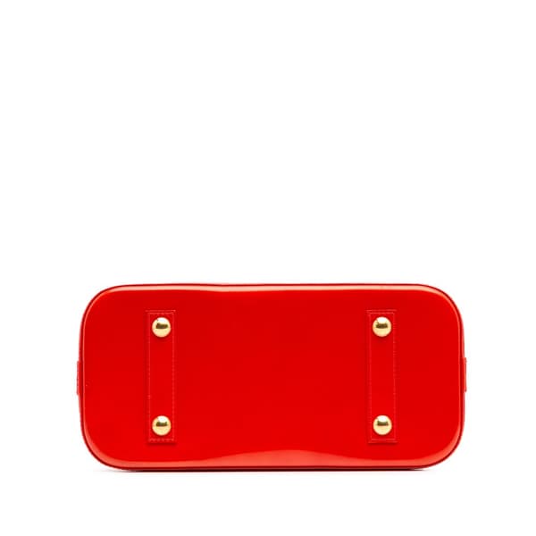 Pre-owned Louis Vuitton Monogram Vernis Alma PM Red