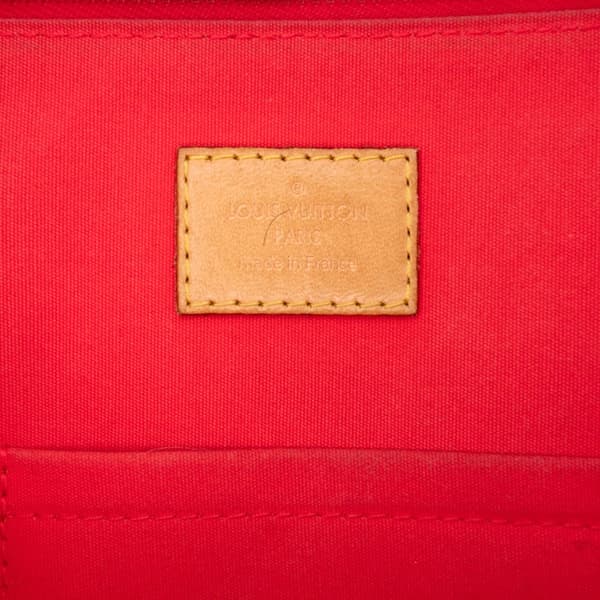 Pre-owned Louis Vuitton Monogram Vernis Alma PM Red