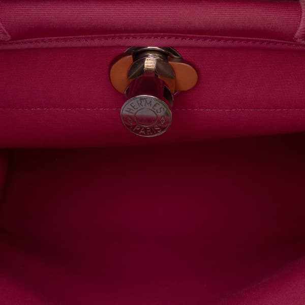 Pre-owned Hermès Toile Herbag Zip 31 Pink