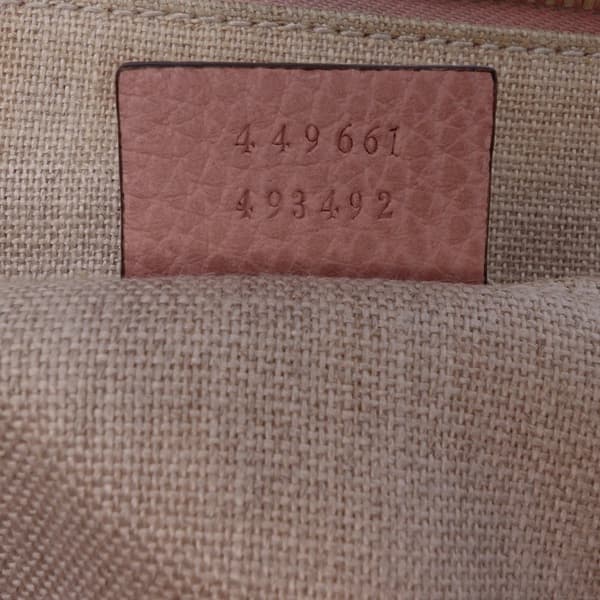 Pre-owned Gucci Mini Leather GG Charm Dome Satchel Pink