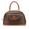 Miniatyrbillede 1 af 9: Pre-owned Celine Macadam Coated Canvas Handbag Brown