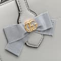 Pikkukuva 9 / 10: Pre-owned Gucci Leather GG Ribbon Satchel Gray