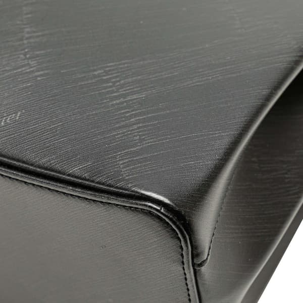 Pre-owned Cartier Leather Trinity Handbag Black