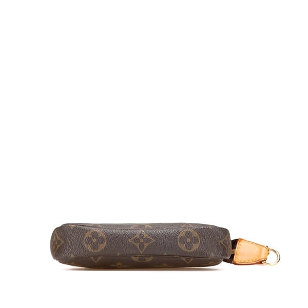 Pre-owned Louis Vuitton Monogram Mini Pochette Accessoires Brown
