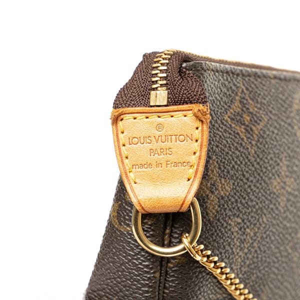 Pre-owned Louis Vuitton Monogram Mini Pochette Accessoires Brown