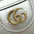 Miniatyrbild 5 av 10: Pre-owned Gucci Mini Calfskin Bamboo Diana Satchel Silver