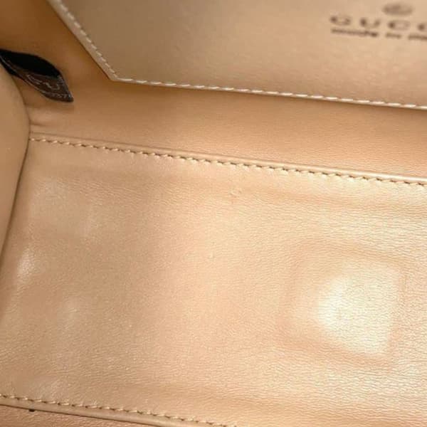Pre-owned Gucci Mini Calfskin Bamboo Diana Satchel Silver
