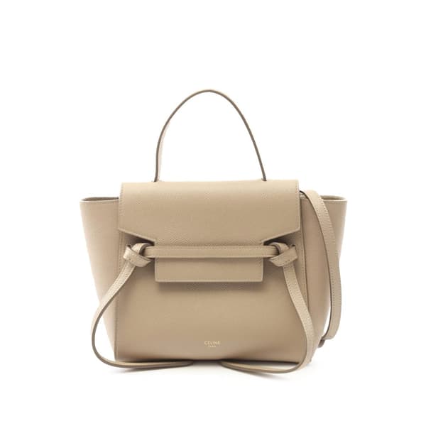 Pre-owned Celine Nano Grained Calfskin Belt Bag Brown