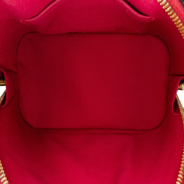 Pre-owned Louis Vuitton Monogram Vernis Alma BB Red