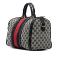 Miniatyrbild 2 av 9: Pre-owned Gucci GG Canvas Web Boston Gray