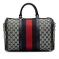 Miniatyrbild 1 av 9: Pre-owned Gucci GG Canvas Web Boston Gray