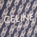Pikkukuva 8 / 10: Pre-owned Celine Small Canvas Triomphe Maillon Vertical Cabas Satchel Blue