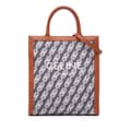 Pikkukuva 1 / 10: Pre-owned Celine Small Canvas Triomphe Maillon Vertical Cabas Satchel Blue