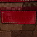 Miniatyrbilde 6 av 10: Pre-owned Burberry Medium Mega Check Canvas Ashby Bucket Bag Brown