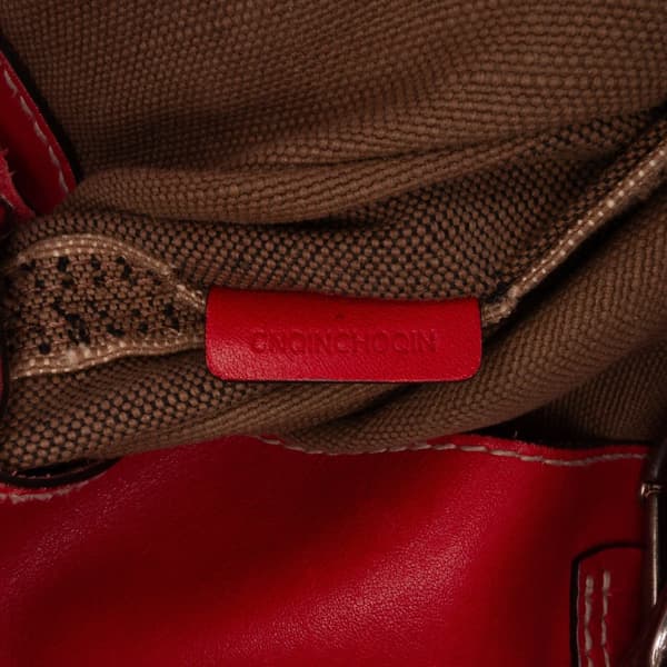 Pre-owned Burberry Medium Mega Check Canvas Ashby Bucket Bag Brown