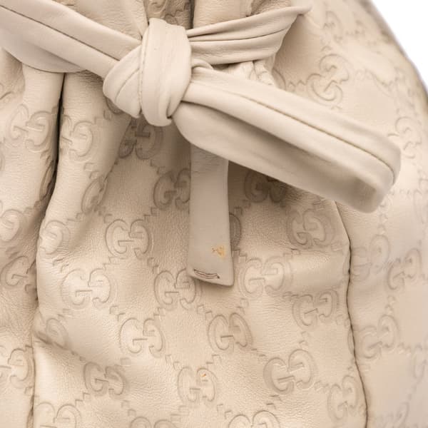 Pre-owned Gucci Small Guccissima Hysteria Handbag Brown
