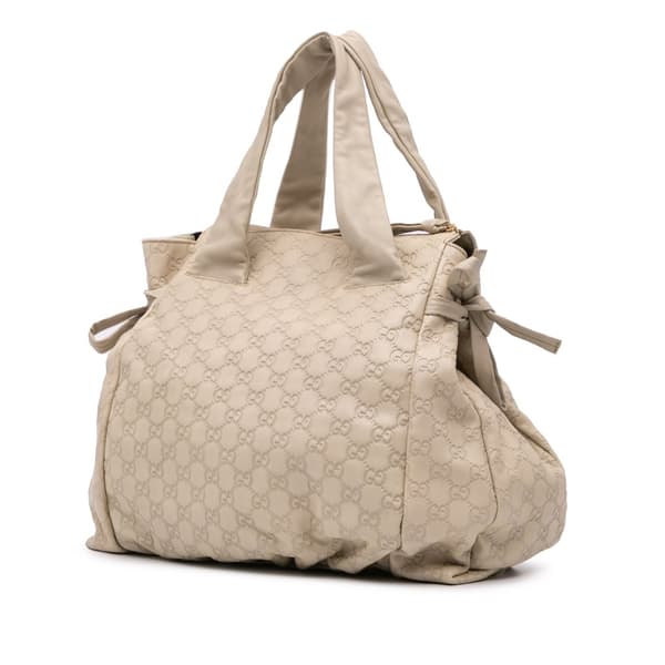 Pre-owned Gucci Small Guccissima Hysteria Handbag Brown