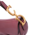 Miniatyrbild 7 av 9: Pre-owned Dior Mini Goatskin Saddle Bag Pink