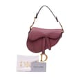 Miniatyrbild 9 av 9: Pre-owned Dior Mini Goatskin Saddle Bag Pink