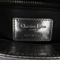 Miniatyrbilde 5 av 10: Pre-owned Dior Mini Metallic Patent Microcannage Lady Dior Silver