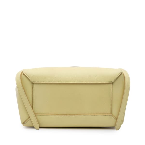 Pre-owned Celine Micro Grained Calfskin Belt Bag Yellow