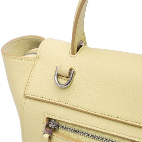 Pre-owned Celine Micro Grained Calfskin Belt Bag Yellow