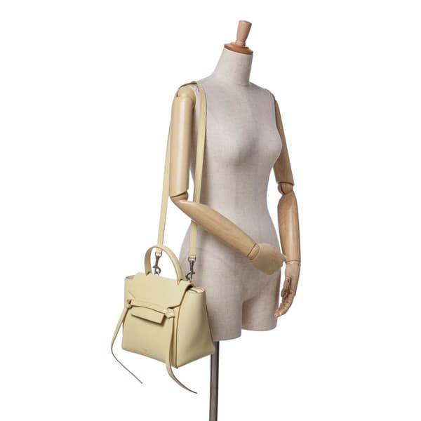 Pre-owned Celine Micro Grained Calfskin Belt Bag Yellow