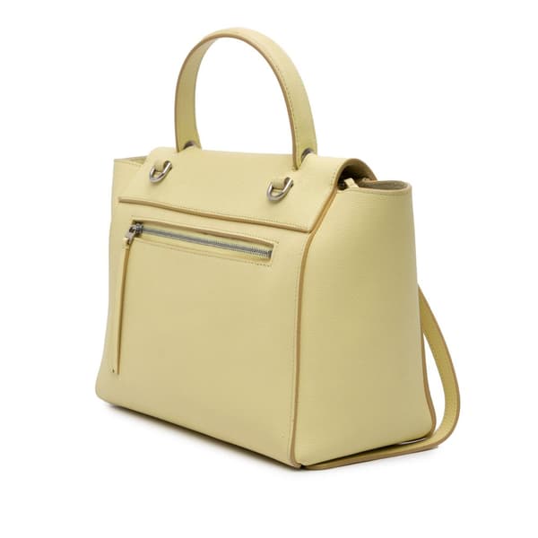 Pre-owned Celine Micro Grained Calfskin Belt Bag Yellow